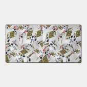 「王室の層：王の積み重なったポーカーカード」 デスクマット (正面)