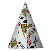 「王室の層：王の積み重なったポーカーカード」 パーティーハット (裏面)