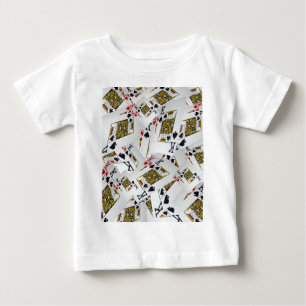 「王室の層：王の積み重なったポーカーカード」 ベビーTシャツ