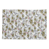 「王室の層：王の積み重なったポーカーカード」 枕カバー (裏面)