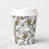 「王室の層：王の積み重なったポーカーカード」 紙コップ (裏面)