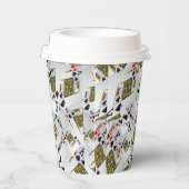 「王室の層：王の積み重なったポーカーカード」 紙コップ (右)