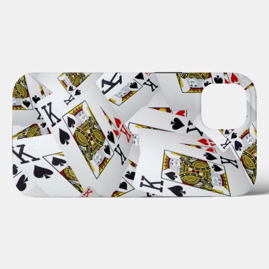 「王室の層:王の積み重なったポーカーカード」 Case-Mate iPhoneケース (裏面 (横))