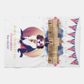 王室の戴冠王チャールズおもしろいド キッチンタオル (横)