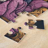 王室の戴冠王チャールズおもしろいド ジグソーパズル (側面)