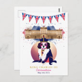 王室の戴冠王チャールズおもしろいド ポストカード (正面/裏面)