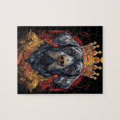 王室の戴冠王チャールズドッグおもしろいジグソープ ジグソーパズル (横)