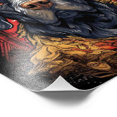 王室の戴冠王チャールズドッグおもしろいジグソープ フォトプリント (角)