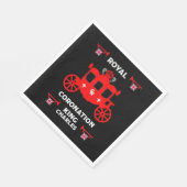 王室の戴冠王チャールズIII スタンダードランチョンナプキン (角)