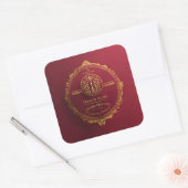 王室の招待状 スクエアシール (封筒)