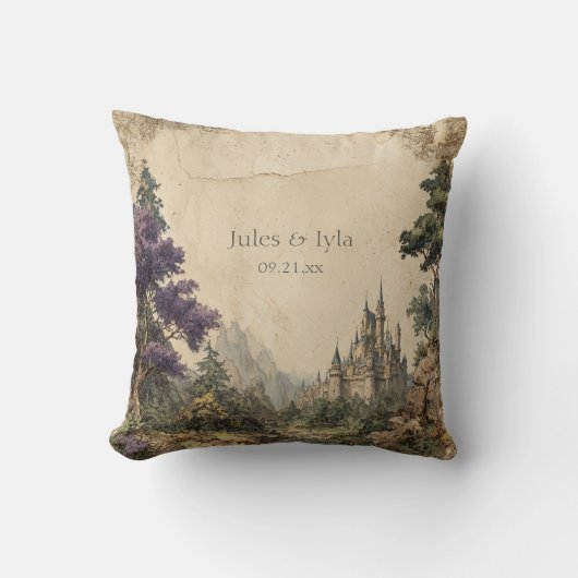 王室の森の城エンチャント結婚 クッション (正面)