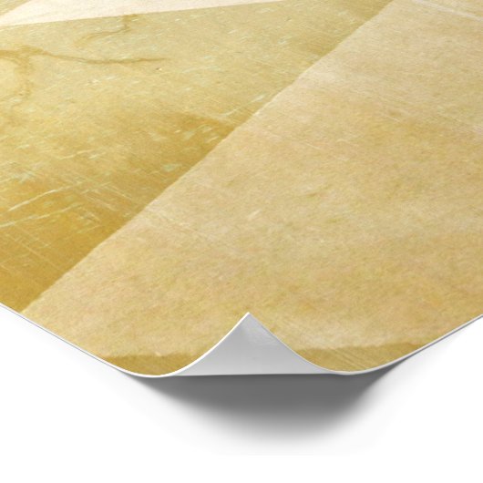 王室の椅子と冠 ポスター (角)