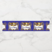 王室の王冠のウォーターボトルラベル ペットボトルラベル (シングルラベル)