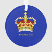 王室の王冠・モノグラム戴冠記念 オーナメント (裏面)