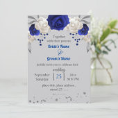 王室の白い葉白結婚い花 招待状 (スタンド正面)