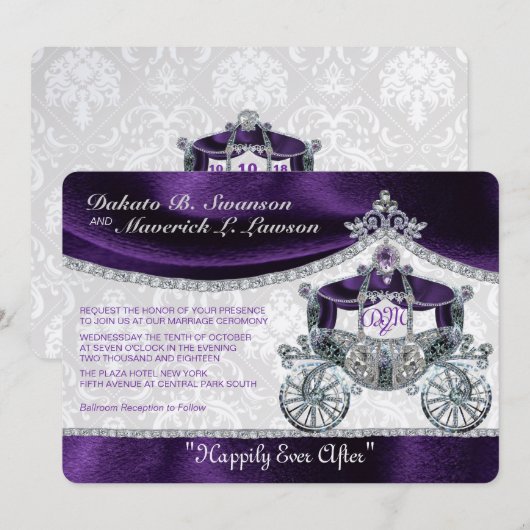 王室の童話招待状 招待状 (正面/裏面)