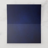 王室の素朴青ひまモダンフローラ結婚ズ プレイスカード (内部開封)