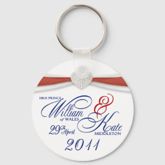 王室の結婚の土産 – William & Kate Key Rings キーホルダー