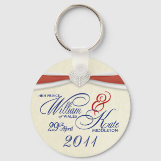 王室の結婚の土産 – William & Kate Key Rings キーホルダー