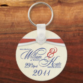王室の結婚の土産 – William & Kate Key Rings キーホルダー (正面)