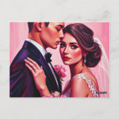 王室の結婚式招待状 ポストカード (裏面)