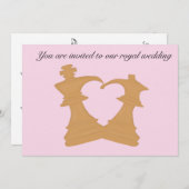 王室の結婚式招待状 招待状 (正面/裏面)