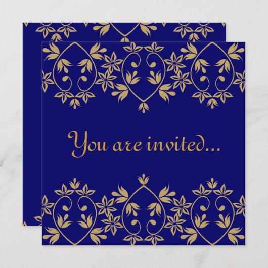 王室の結婚式招待状 招待状 (正面/裏面)