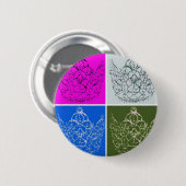 王室の結婚/クラウン 缶バッジ (正面&裏面)