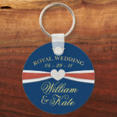 王室の結婚- William & Kate Keepsake Gives キーホルダー (正面)
