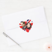王室の結婚s - William & Kateハート ハートシール (封筒)