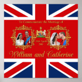 王室の結婚William and Kate ポスター (正面)