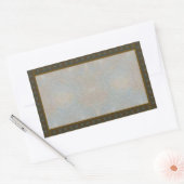 王室の線シール 長方形シール (封筒)