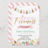 王室の誕生日の招待状 招待状 (正面/裏面)