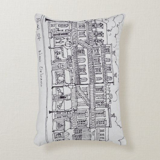 王室の通り|ニューオリンズ、ルイジアナ州 アクセントクッション (正面(垂直))