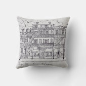 王室の通り|ニューオリンズ、ルイジアナ州 クッション (裏面)