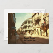 王室の通り、ニューオーリンズ、はがき ポストカード (正面/裏面)