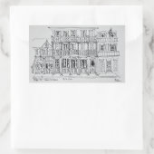 王室の通り、フランスの四半期 |ニューオーリンズ 長方形シール (バッグ)