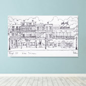 王室の通り |ルイジアナ,ニューオーリンズ キャンバスプリント (インサイチュ (ウッドフロア))