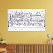 王室の通り |ルイジアナ,ニューオーリンズ キャンバスプリント (インサイチュ (リビング))