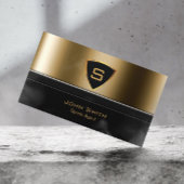 王室の金ゴールドシールドスポーツ代理店名刺 名刺