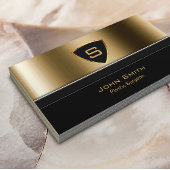 王室の金ゴールドシールドプラスチック外科医名刺 名刺