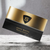 王室の金ゴールドシールド組積造の請負業者の名刺 名刺