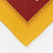 王室の金ゴールドフルーアデリス王室のオンガーネット フリースブランケット (角)