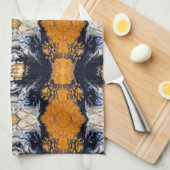 王室の金ゴールド キッチンタオル (四つ折り)