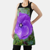 「王室の開花：紫のハイビスカス」 エプロン (インサイチュ)