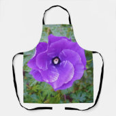 「王室の開花：紫のハイビスカス」 エプロン (正面)