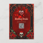 王室の闇、ゴシックのハートとスカル。 エンクロージャーカード (正面)