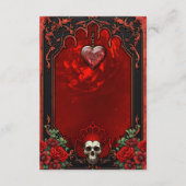 王室の闇、ゴシックのハートとスカル。 エンクロージャーカード (裏面)