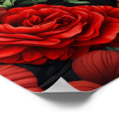 王室の闇、ゴシックのハートとスカル。 ポスター (角)