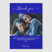 王室の青い写真のスクリプ感謝していトyou magnet (正面)